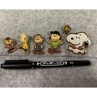 スヌーピー(SNOOPY)のスヌーピー　ピンバッジ　6個セット(バッジ/ピンバッジ)