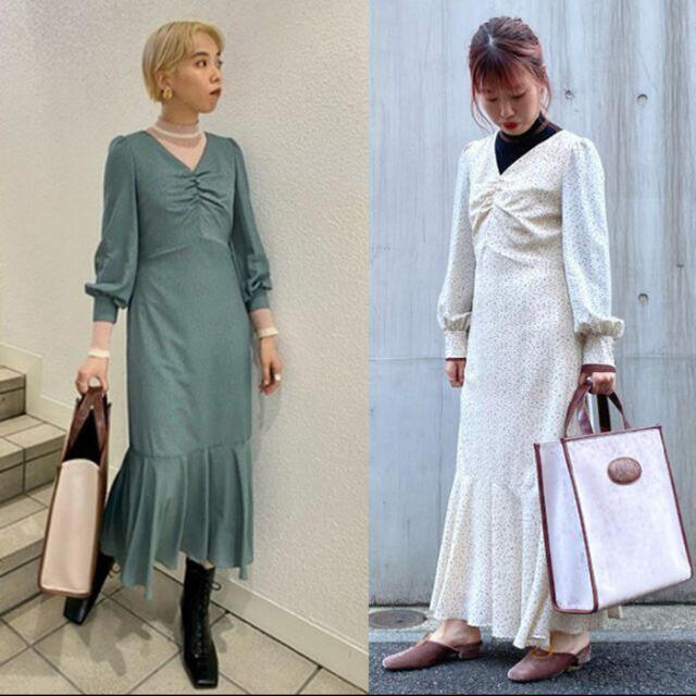 Lily Brown - ドットスイッチングワンピースの通販 by Pn's shop Lily Brown - ドットスイッチングワンピースの通販 by Pn's shop
