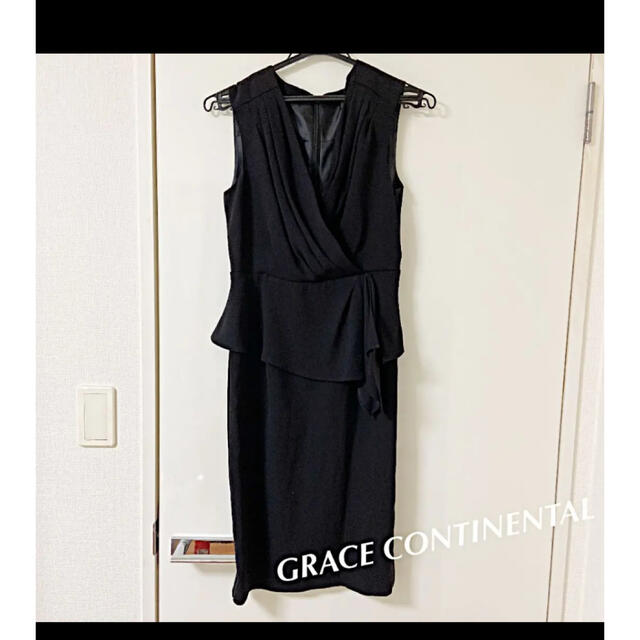 GRACE CONTINENTAL(グレースコンチネンタル)のGRACE CONTINENTAL♡グレースコンチネンタル のブラックワンピ レディースのワンピース(ひざ丈ワンピース)の商品写真