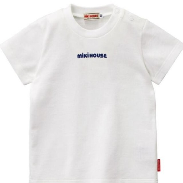 mikihouse(ミキハウス)のミキハウス Tシャツ 半袖 ホワイト 110 キッズ/ベビー/マタニティのキッズ服男の子用(90cm~)(Tシャツ/カットソー)の商品写真