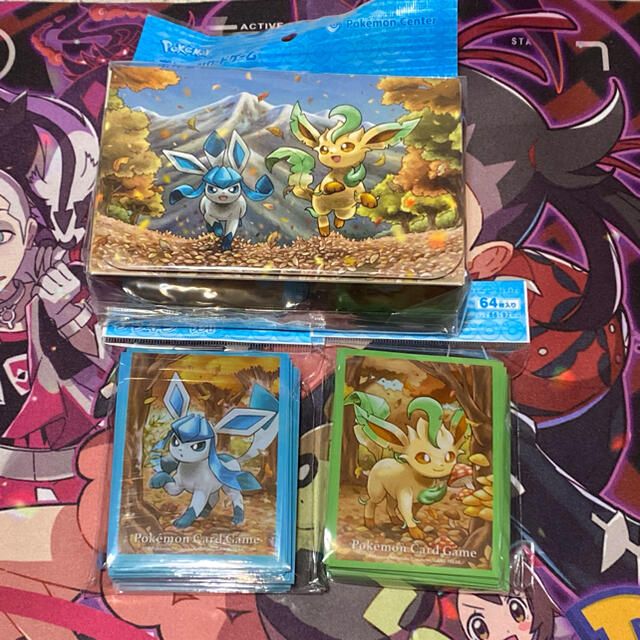 ☆ポケモンカード　グレイシア　リーフィア　デッキケース　スリーブ☆新品未開封