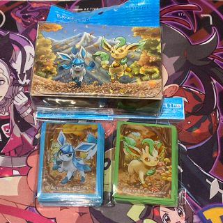 ポケモン(ポケモン)の☆ポケモンカード　グレイシア　リーフィア　デッキケース　スリーブ☆新品未開封(カードサプライ/アクセサリ)