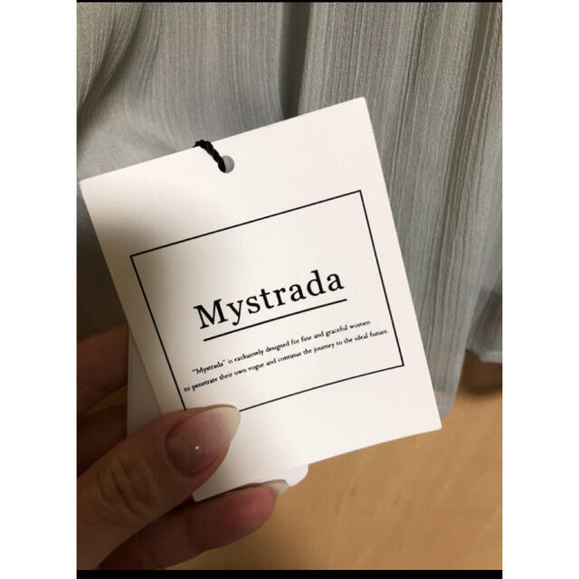 Mystrada(マイストラーダ)の新品タグ付】Mystrada/洗えるランダムプリーツブラウス レディースのトップス(シャツ/ブラウス(長袖/七分))の商品写真