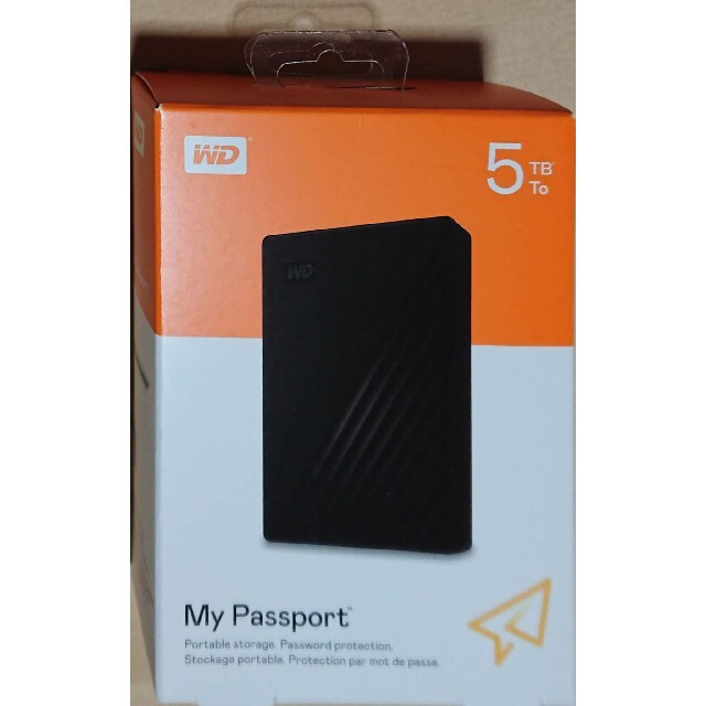 WD ポータブルHDD 5TB USB3.0 ブラック 外付けハードディスク