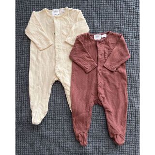 ザラキッズ(ZARA KIDS)のzara ロンパース  2着セット(カバーオール)