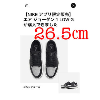 ナイキ(NIKE)のNike Air Jordan 1 Low Golf Shadow 26.5(シューズ)