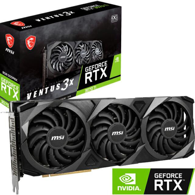 【新品】MSI GeForce RTX 3070 Ti VENTUS 3X 8G