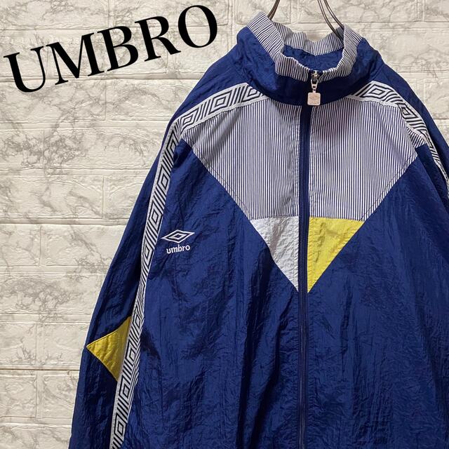 UMBRO - アンブロ ナイロンジャケット ワンポイント刺繍ロゴ ビック