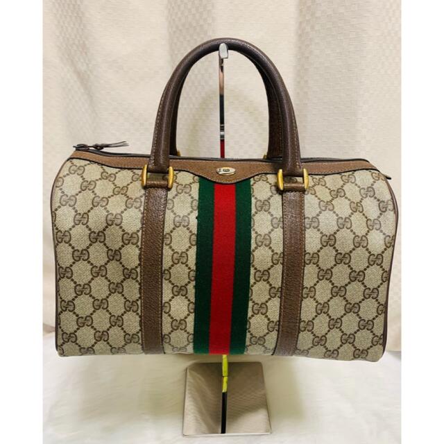 GUCCI オールドグッチ ハンドバッグ ボストン GG PVC オンライン