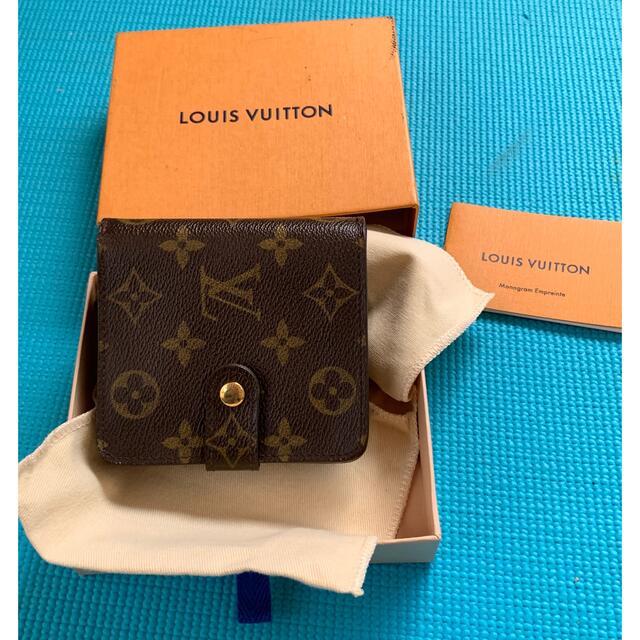 レディースlouis vuittonルイヴィトンモノグラム折りたたみ財布