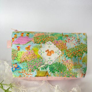 フランシュリッペ(franche lippee)のyukiemonハンドメイド☆通帳お薬手帳すっぽりポーチ・リスさん(ポーチ)