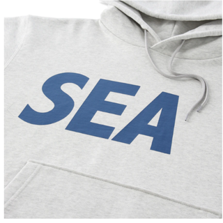 シー(SEA)の【Mサイズ】 SEA HOODIE / ASH.H-NAVY(パーカー)