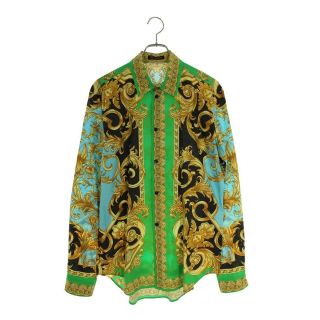 ヴェルサーチ(VERSACE)のヴェルサーチ A231423 総柄コットン長袖シャツ 40(シャツ)