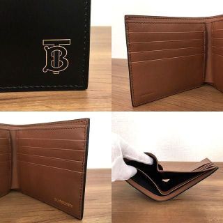 BURBERRY - 未使用品 BURBERRY 二つ折り札入れ ブラック 321の通販 by