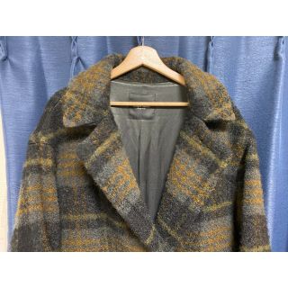 安心 保証 unused チェックコート ブラウン stein yoke | www