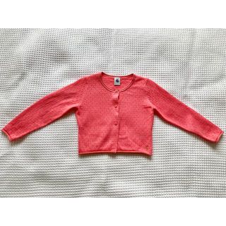 プチバトー(PETIT BATEAU)の美品◎PETIT BATEAU カーディガン(3A/95cm)(カーディガン)