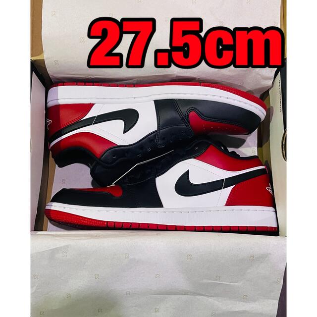 Nike Air Jordan 1 Low "Bred Toe"  27.5cm靴/シューズ