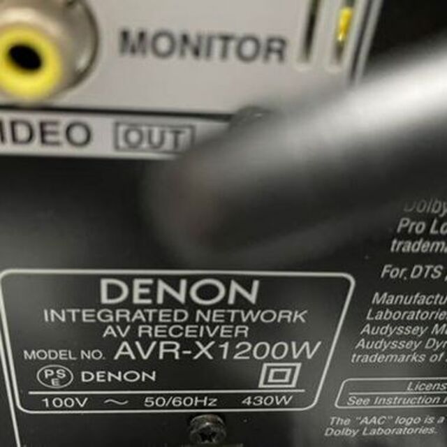 ★美品・リモコン付属★ DENON デノン AVR-X1200W AVアンプ