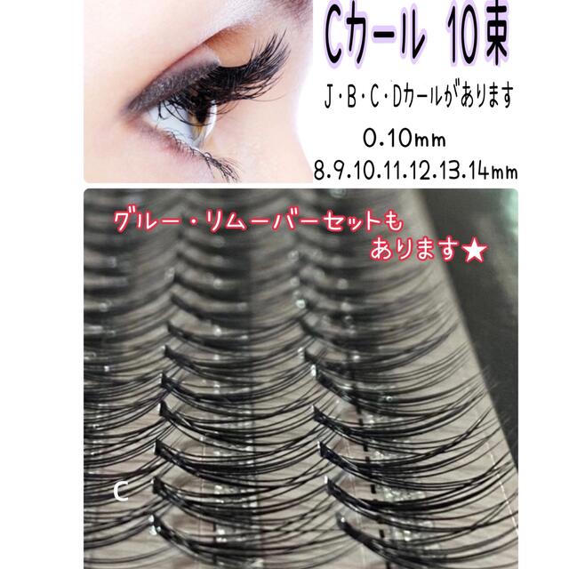 まつげエクステ WORLD LASH 太さ0.13mm×長さ6種 フラットセーブル D