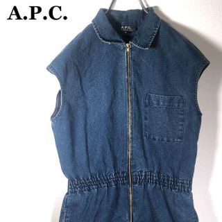 アーペーセー(A.P.C)の【A.P.C.】アーペーセー ワンピース（XS） ショーパン ひざ丈 デニム(ひざ丈ワンピース)