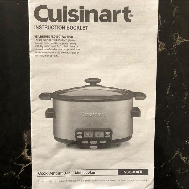 大勧め Rean STOREクイジナート Cuisinart MSC-600 クッカー 並行輸入品