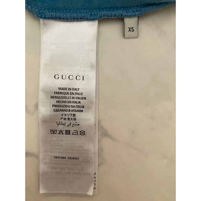 Gucci(グッチ)のGUCCI テニス刺繍 ベロアスウェット トレーナー XS レディースのトップス(トレーナー/スウェット)の商品写真