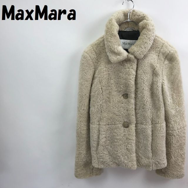 Max Mara(マックスマーラ)の購入者ありマックスマーラ ファージャケット ボア サイズ40 レディース レディースのジャケット/アウター(その他)の商品写真