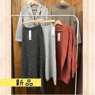 ユニクロ(UNIQLO)の【新品・タグ付き】レディース　5点　まとめ売り L  (ユニクロを含む)(セット/コーデ)