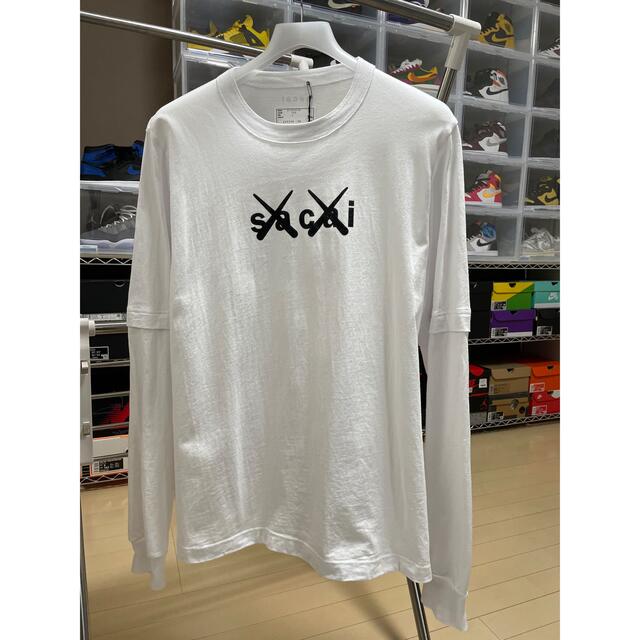 sacai × KAWS Flock Print Long Sleeve Tee -