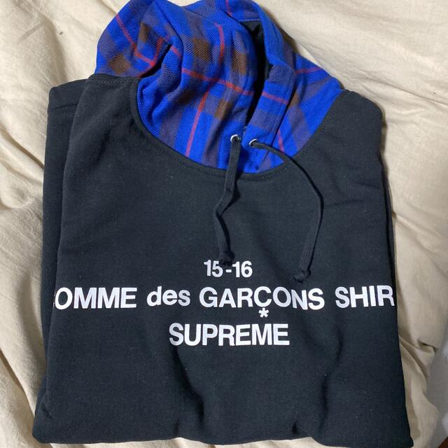 Supreme(シュプリーム)のSupreme Comme des Garcons Shirt パーカ 黒M メンズのトップス(パーカー)の商品写真