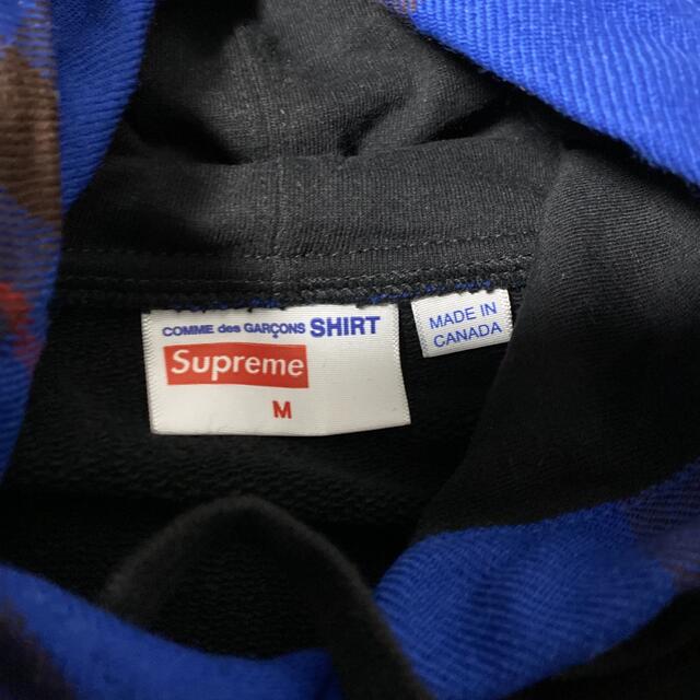 Supreme(シュプリーム)のSupreme Comme des Garcons Shirt パーカ 黒M メンズのトップス(パーカー)の商品写真