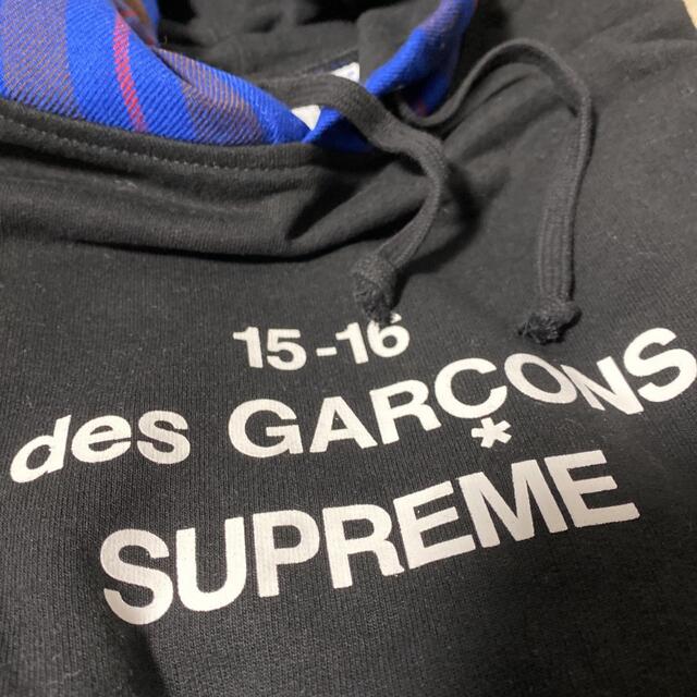 Supreme(シュプリーム)のSupreme Comme des Garcons Shirt パーカ 黒M メンズのトップス(パーカー)の商品写真
