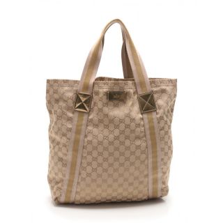 グッチ(Gucci)のお得✨グッチ GUCCI✨トートバッグ GGキャンバス シェリーライン ピンク(トートバッグ)