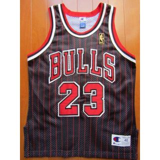 チャンピオン(Champion)のNBA BULLS マイケル・ジョーダン オーセンティック　ユニフォーム 刺繍(バスケットボール)