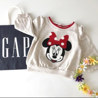 ベビーギャップ(babyGAP)のbabyGAP ミニーちゃんトレーナー　70サイズ(トレーナー)