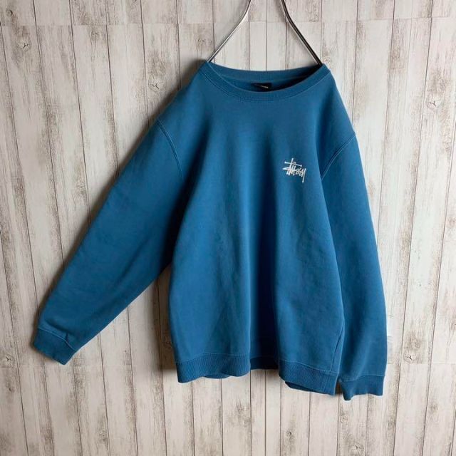 【希少カラー】ステューシー☆バックプリント スウェット 入手困難 即完売 裏起毛