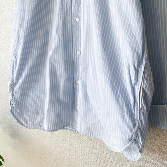 YAECA(ヤエカ)のYAECA（ヤエカ）/ スタンダードストライプシャツ 水色 メンズのトップス(シャツ)の商品写真