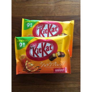 ネスレ(Nestle)のキットカットmini　ショコラオレンジ　9枚入り2袋(菓子/デザート)