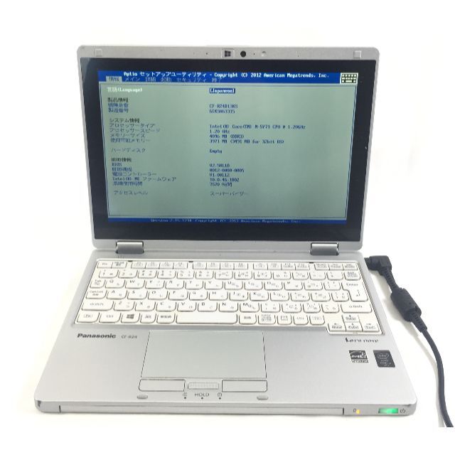 RF-844 Panasonic CF-RZ4 M-5Y71/4GB/HDDなし