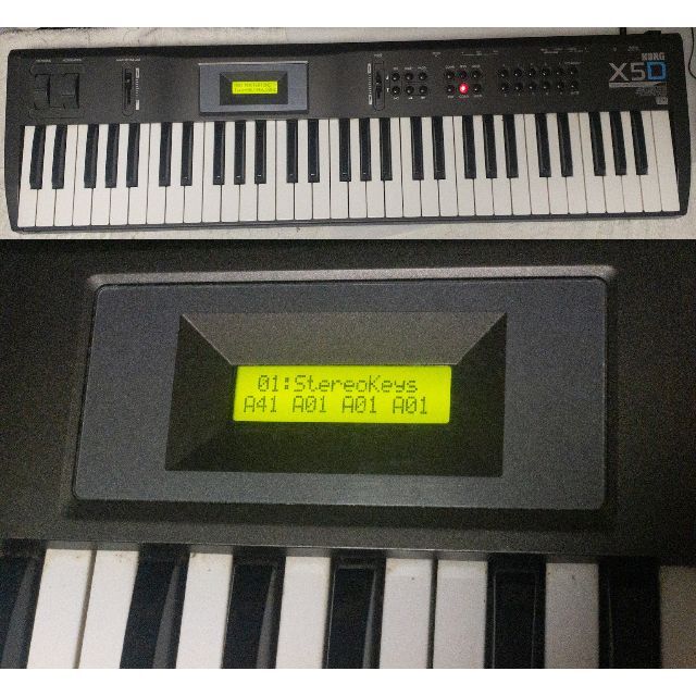 KORG(コルグ)の美品 KORG X5D シンセサイザー 状態良好 楽器の鍵盤楽器(キーボード/シンセサイザー)の商品写真