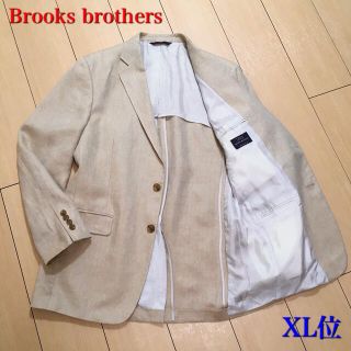 ブルックスブラザース(Brooks Brothers)の極美品★ブルックスブラザーズ リネン100% 極上ベージュジャケット麻 A101(テーラードジャケット)