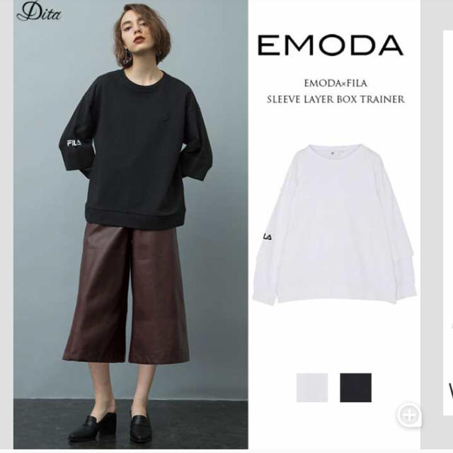 EMODA(エモダ)のEMODA  FILAコラボトレーナー レディースのトップス(トレーナー/スウェット)の商品写真