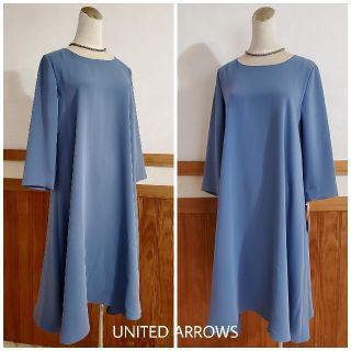 ユナイテッドアローズ(UNITED ARROWS)の新品・未使用★UNITED ARROWS【ユナイテッドアローズ】長袖ワンピース(ひざ丈ワンピース)