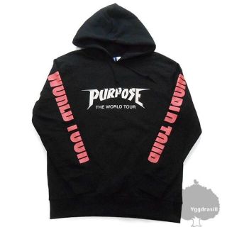 エイチアンドエム(H&M)の新品 H&M PURPOSE WORLD TOUR パーカー L 黒 スウェット(パーカー)