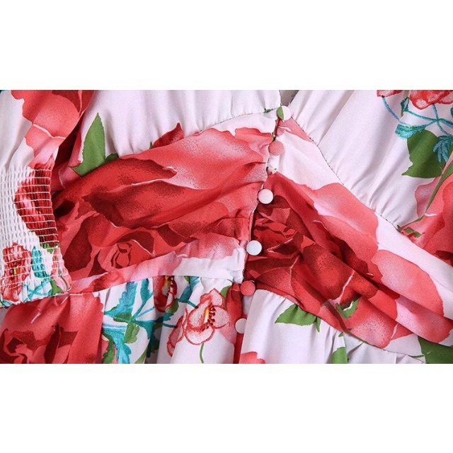 ZARA(ザラ)の💝2月新作🍫7278◆フラワー 花柄 ワンピース レディースのワンピース(ミニワンピース)の商品写真
