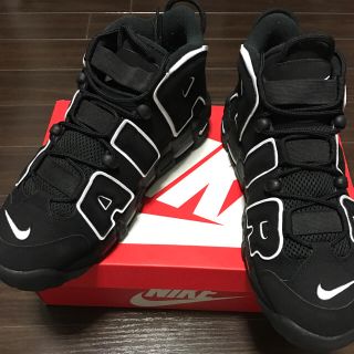 ナイキ(NIKE)のAIR MORE UPTEMPO モアテン 黒 BLACK 三代目(スニーカー)