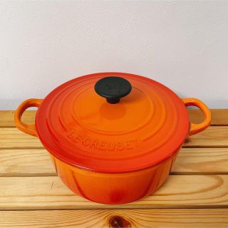 ルクルーゼ(LE CREUSET)のルクルーゼ ココットロンド鍋　18(鍋/フライパン)