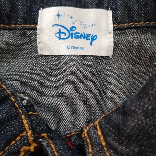 Disney(ディズニー)のディズニー ミニーマウス デニムワンピース 100cm ジャンパースカート キッズ/ベビー/マタニティのキッズ服女の子用(90cm~)(ワンピース)の商品写真