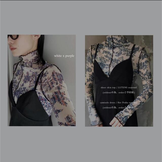 litmus lutens sheer skin tops シアートップスの通販 by 888 litmus lutens sheer skin tops シアートップスの通販 by 888