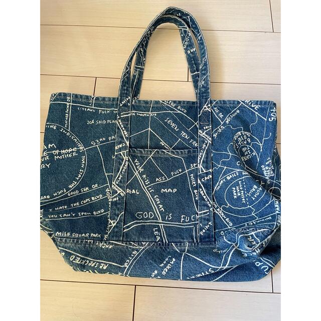 supreme Gonz Map Denim Tote